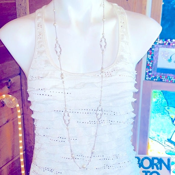 3 BRIGHTON BELLISSIMA pieces 2 pearl Swarovski necklaces & earrings HARD 2 FIND - Picture 5 of 16